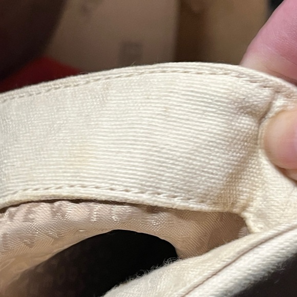 Kate Spade Double or Nothing Canvas Tote Red Cream Dice Bag Authentic - Picture 3 of 15